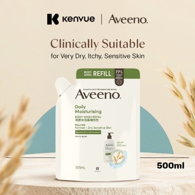 AVEENO - Daily Moisturising Body Wash Refill Pack 500ml