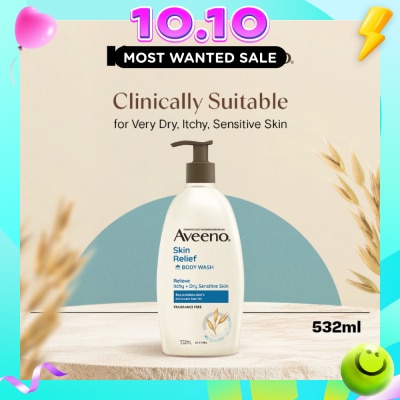 AVEENO Skin Relief Moisturising Body Wash 532ml image