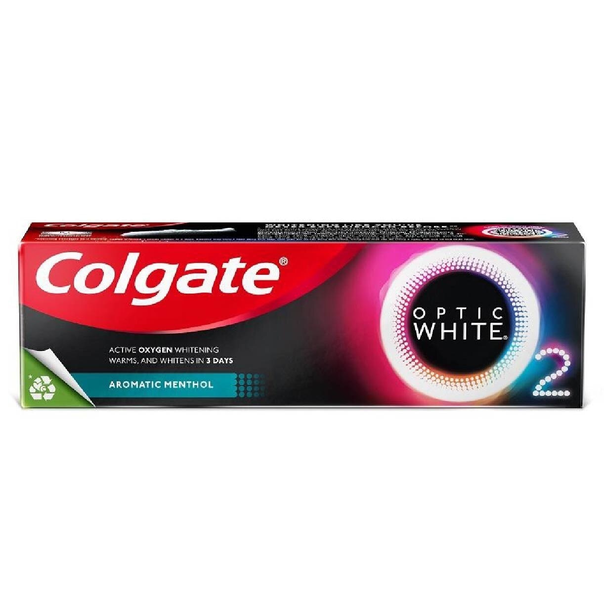 Optic White O2 Active Oxygen Whitening Toothpaste Aromatic Menthol 85g