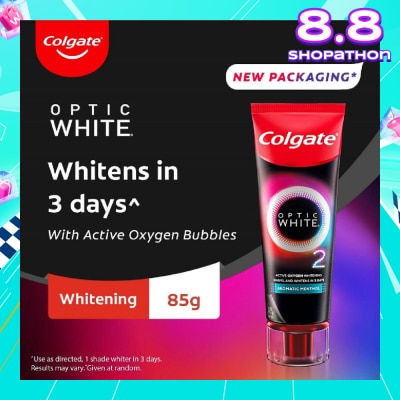 COLGATE Optic White O2 Whitening Toothpaste Aromatic Menthol 85g