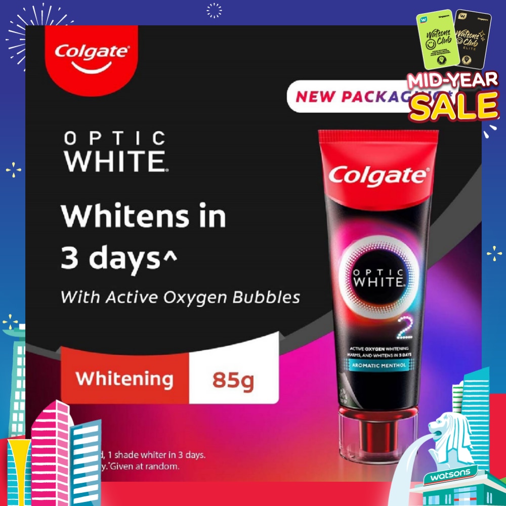 Optic White O2 Active Oxygen Whitening Toothpaste Aromatic Menthol 85g