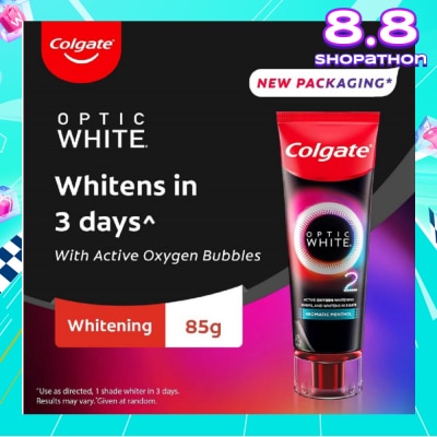 COLGATE Optic White O2 Whitening Toothpaste Aromatic Menthol 85g