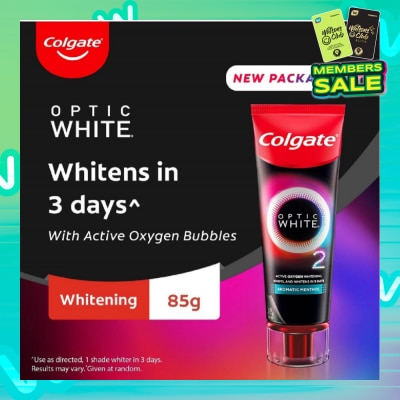 COLGATE Optic White O2 Whitening Toothpaste Aromatic Menthol 85g