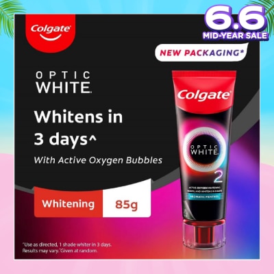 COLGATE Optic White O2 Active Oxygen Whitening Toothpaste Aromatic Menthol 85g