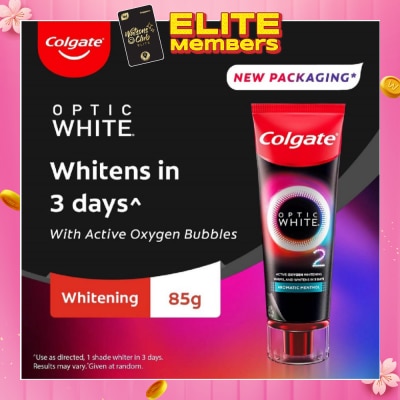 COLGATE Optic White O2 Whitening Toothpaste Aromatic Menthol 85g