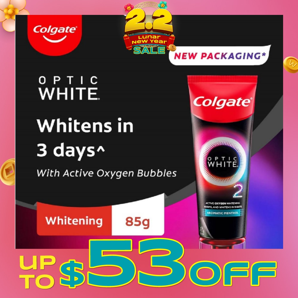 Optic White O2 Whitening Toothpaste Aromatic Menthol 85g