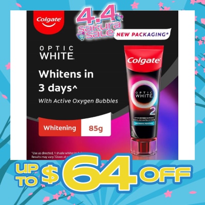 COLGATE - Optic White O2 Whitening Toothpaste Aromatic Menthol 85g