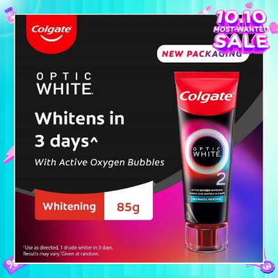 COLGATE Optic White O2 Whitening Toothpaste Aromatic Menthol 85g