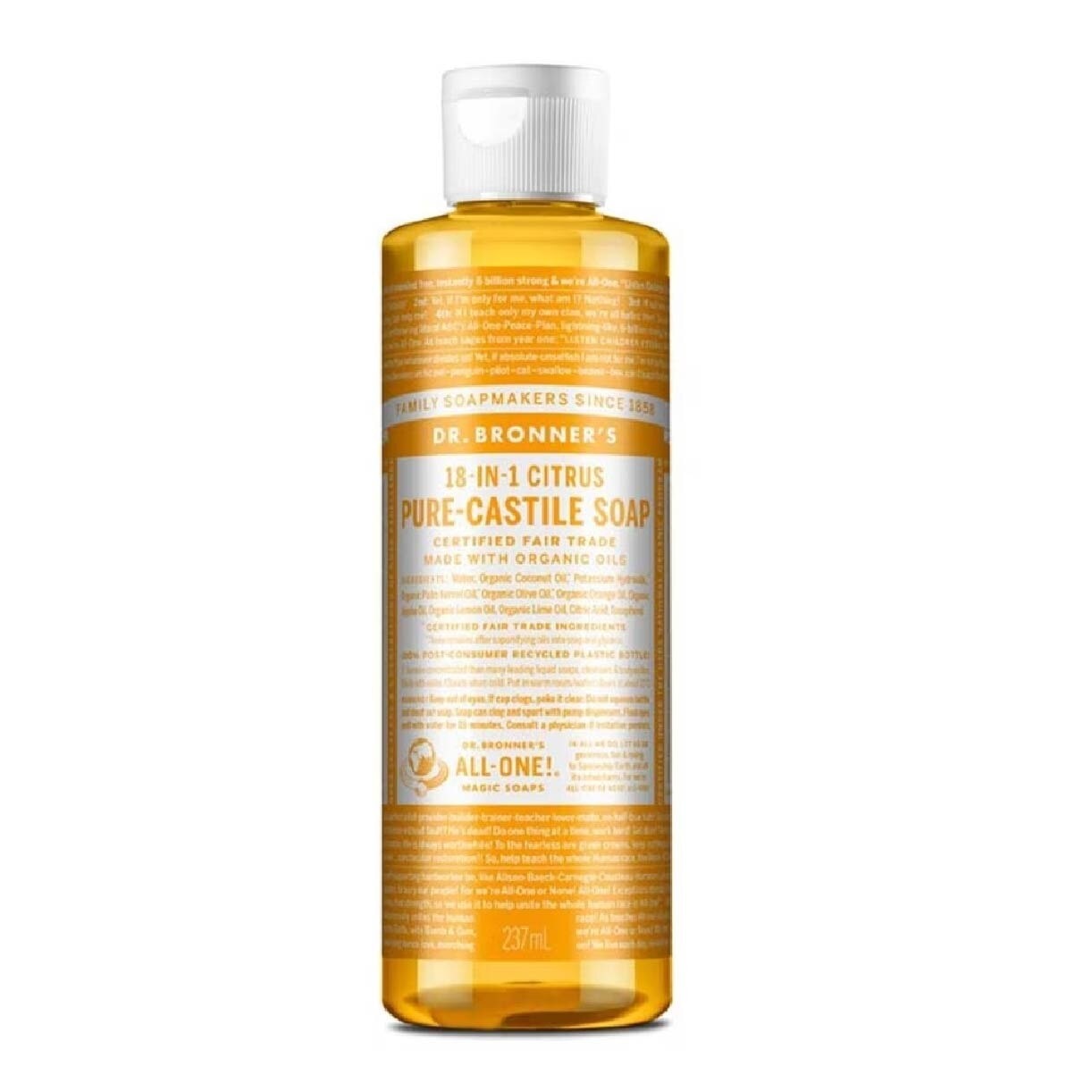 Citrus Orange Castile Liquid Soap 473ml