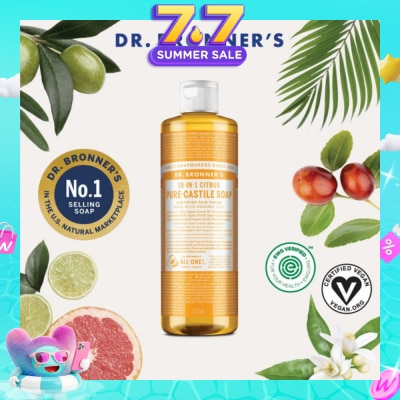 DR BRONNER'S - Citrus Orange Castile Liquid Soap 473ml