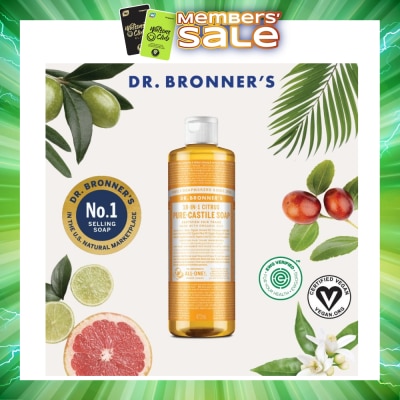 DR BRONNER'S - Citrus Orange Castile Liquid Soap 473ml