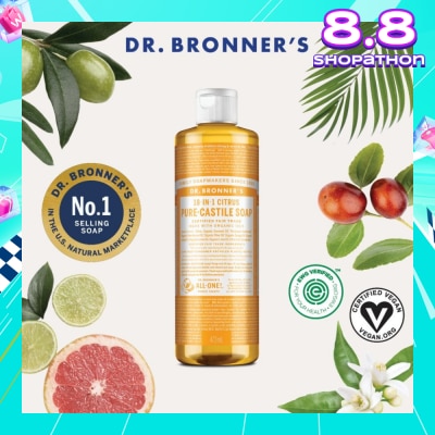 DR BRONNER'S Citrus Orange Castile Liquid Soap 473ml
