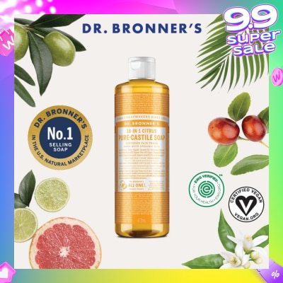 DR BRONNER'S Citrus Orange Castile Liquid Soap 473ml
