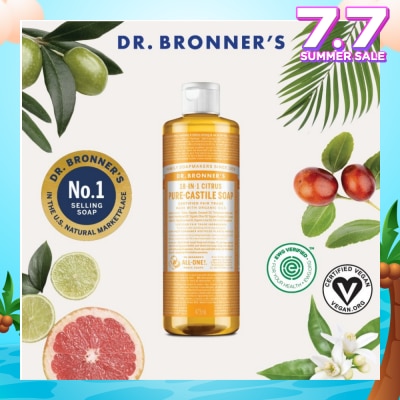 DR BRONNER'S Citrus Orange Castile Liquid Soap 473ml