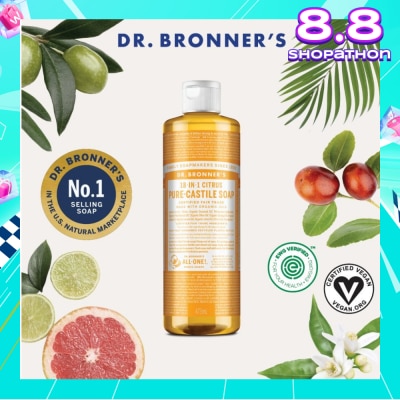 DR BRONNER'S Citrus Orange Castile Liquid Soap 473ml