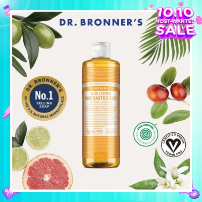 DR BRONNER'S Citrus Orange Castile Liquid Soap 473ml