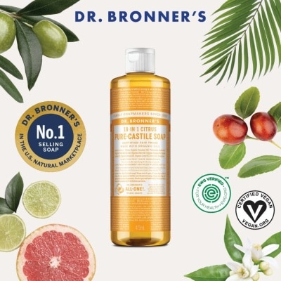 DR BRONNER'S Citrus Orange Castile Liquid Soap 473ml