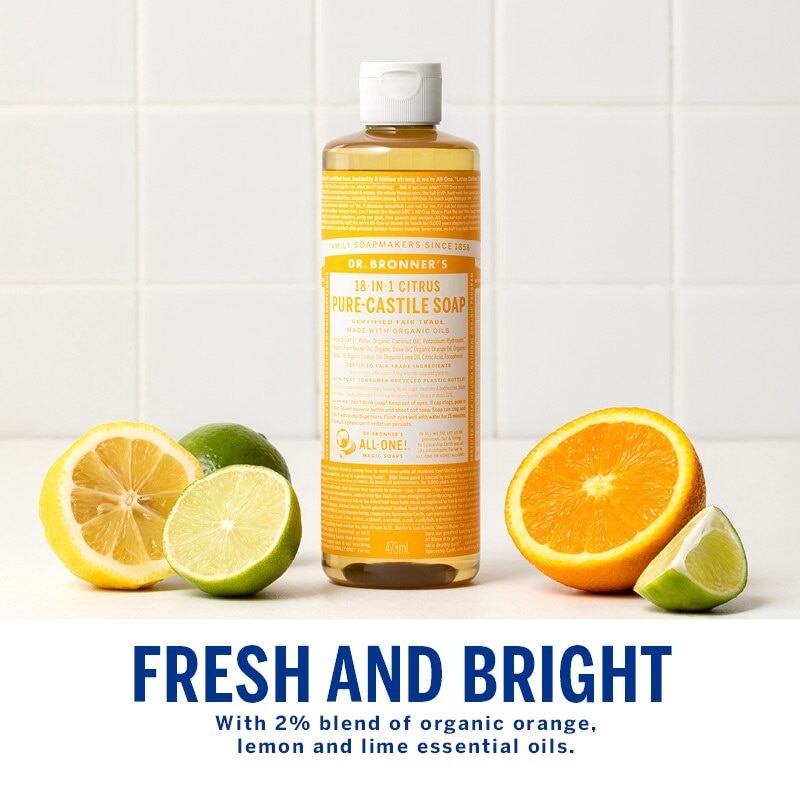 Citrus Orange Castile Liquid Soap 473ml