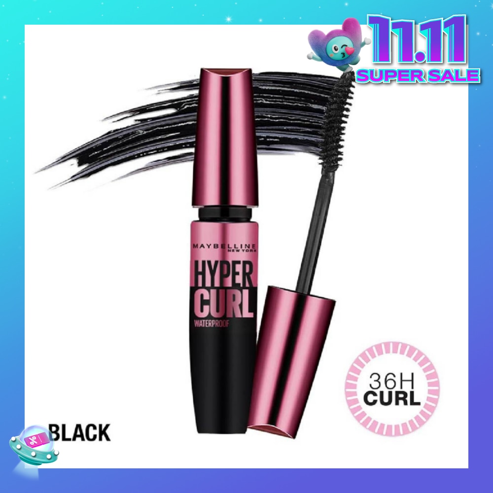 MAYBELLINE Hypercurl Waterproof Mascara Black 1s