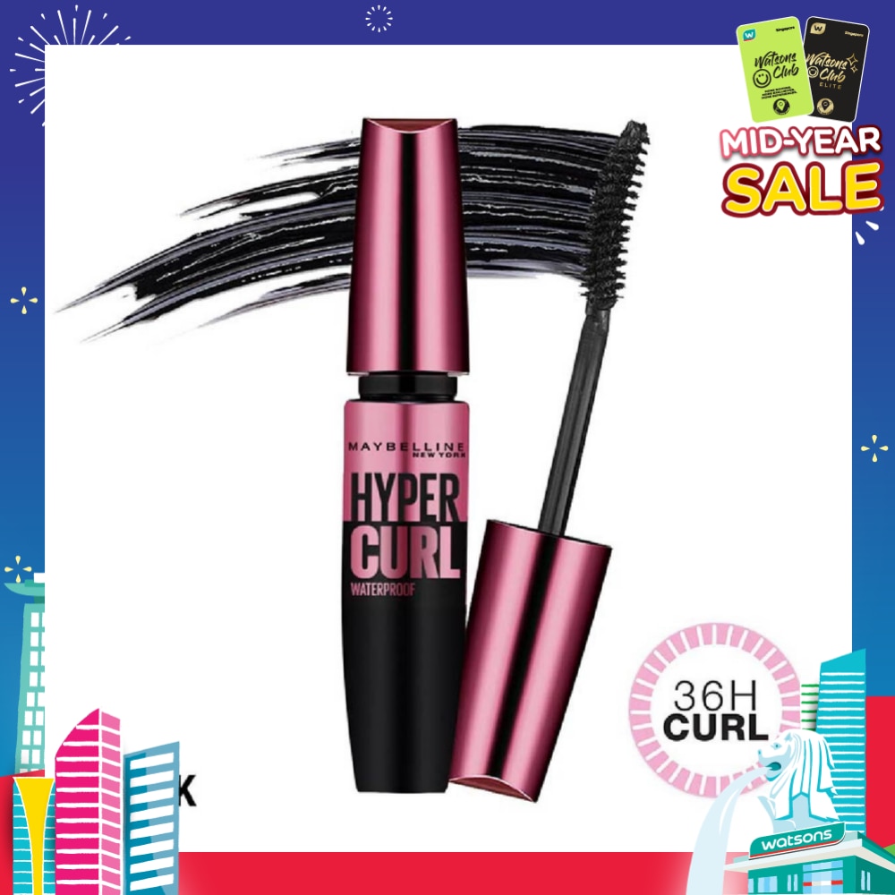 MAYBELLINE Hypercurl Waterproof Mascara Black 1s