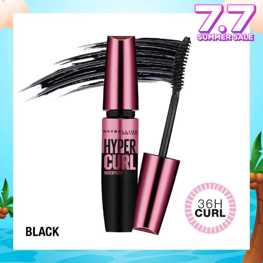 MAYBELLINE Hypercurl Waterproof Mascara Black 1s