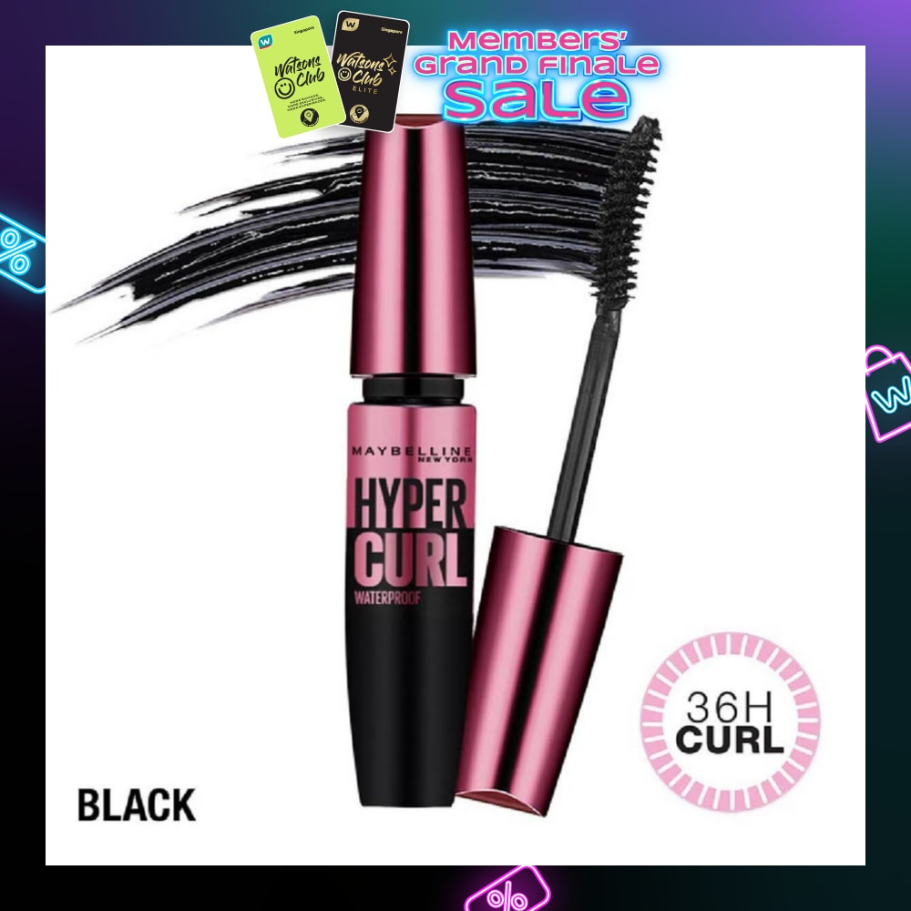 MAYBELLINE Hypercurl Waterproof Mascara Black 1s