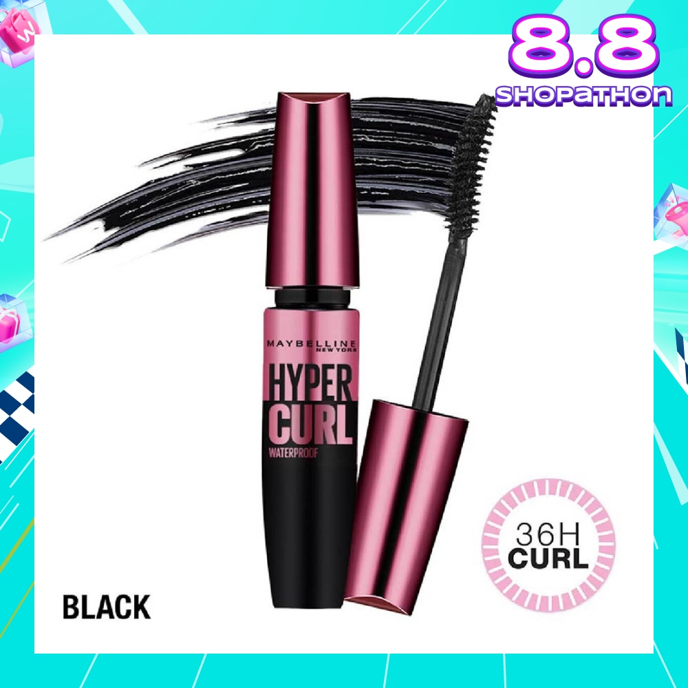 MAYBELLINE Hypercurl Waterproof Mascara Black 1s