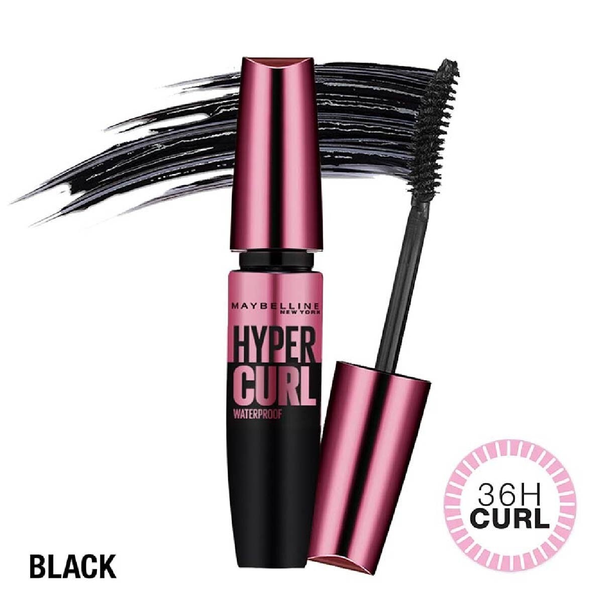 MAYBELLINE Hypercurl Waterproof Mascara Black 1s