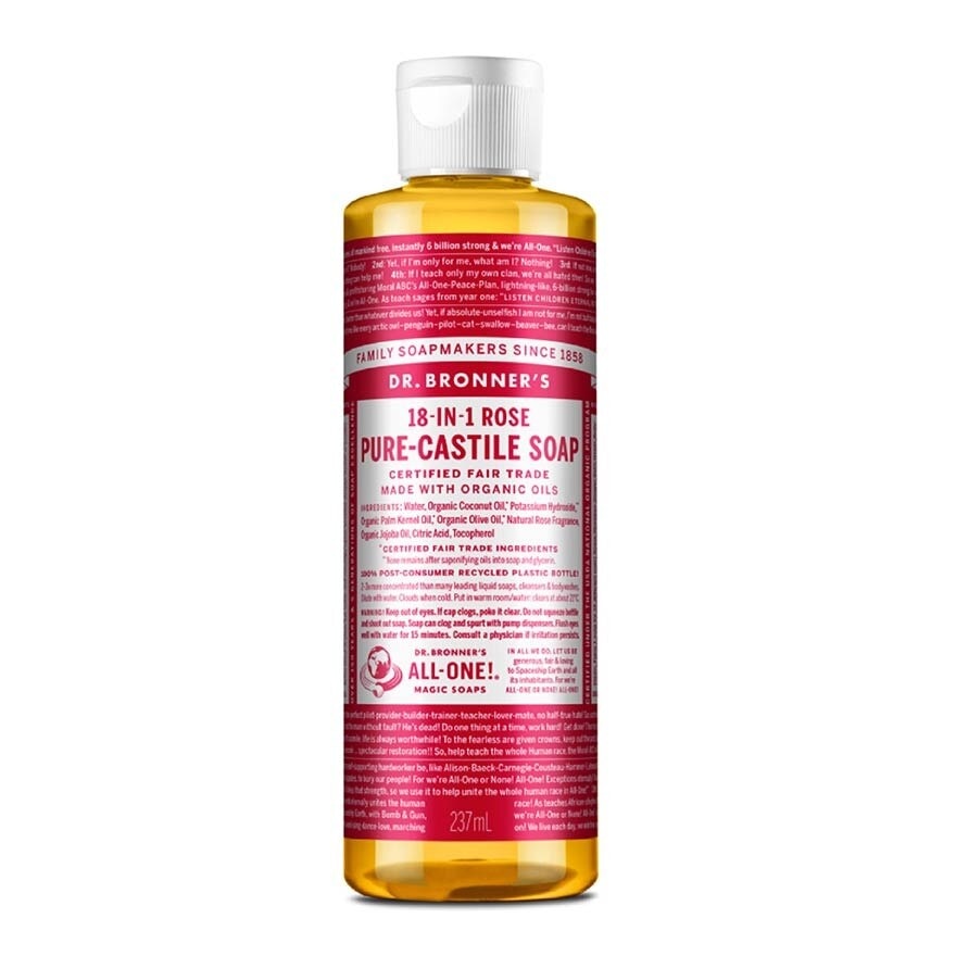 Rose Pure Castile Liquid Soap 237ml