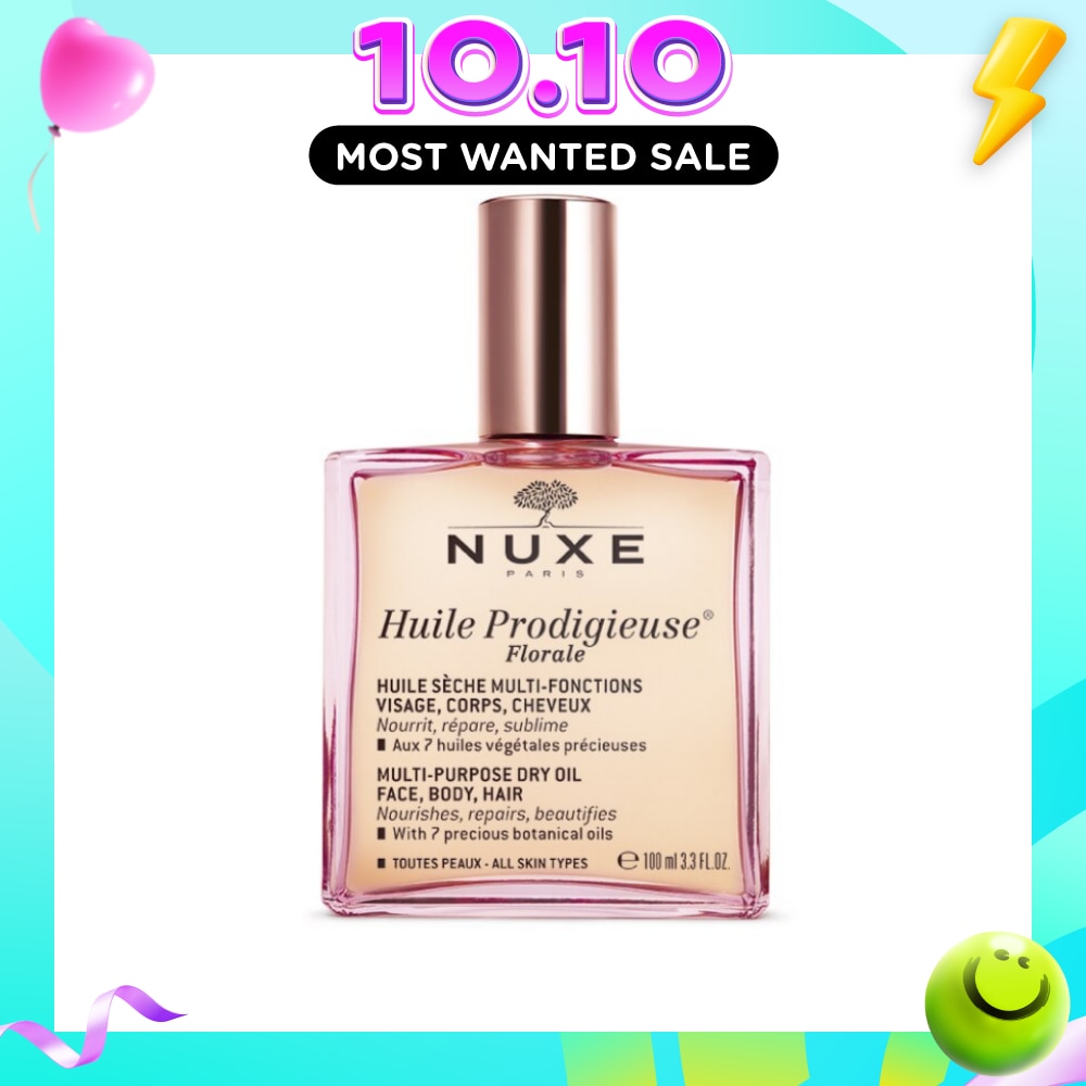 Florale Multi Purpose Dry Oil (For Face & Hair & Body + Reduce Stretch Marks) 100ml image
