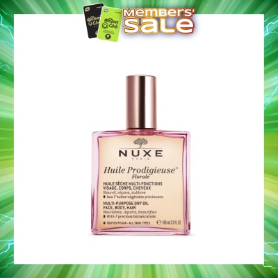 NUXE - Florale Multi-Purpose Dry Oil (For Face & Hair & Body + Reduce Stretch Marks) 100ml