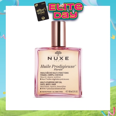 NUXE - Florale Multi-Purpose Dry Oil (For Face & Hair & Body + Reduce Stretch Marks) 100ml