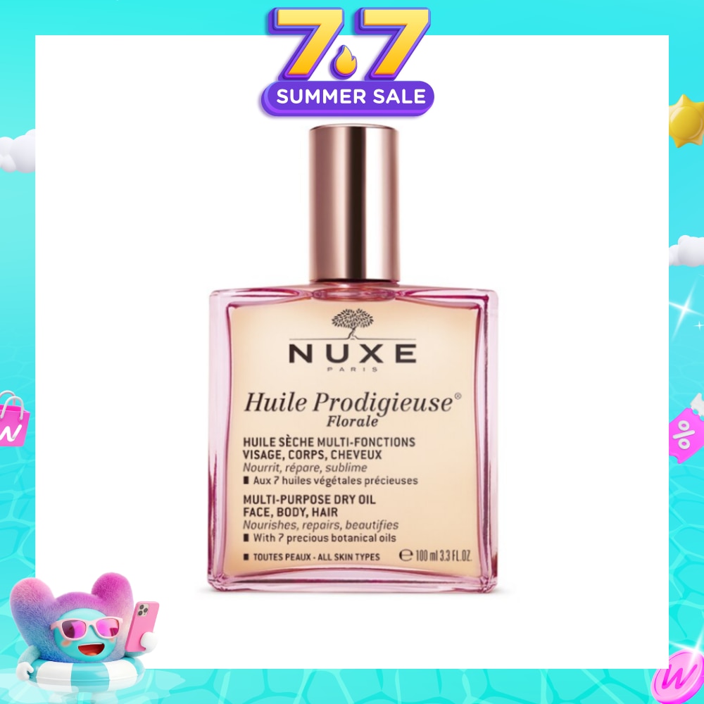 Florale Multi-Purpose Dry Oil (For Face & Hair & Body + Reduce Stretch Marks) 100ml