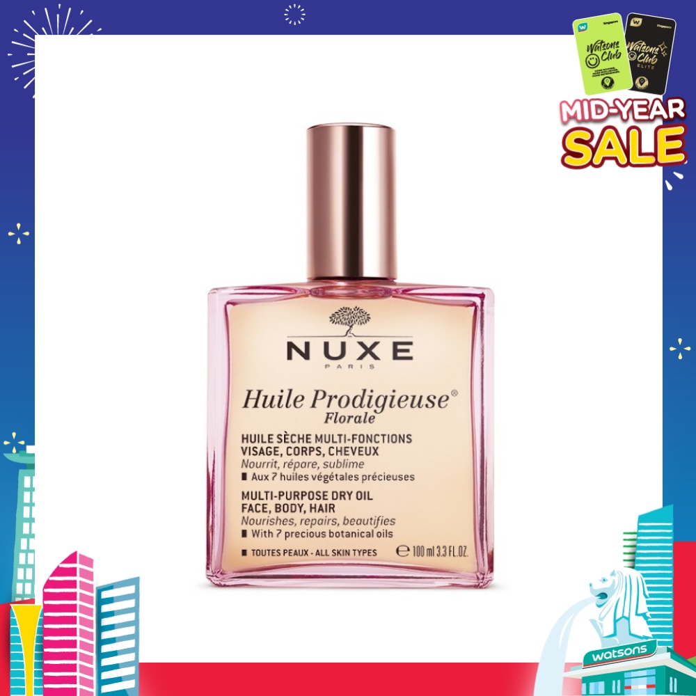 Florale Multi-Purpose Dry Oil (For Face & Hair & Body + Reduce Stretch Marks) 100ml