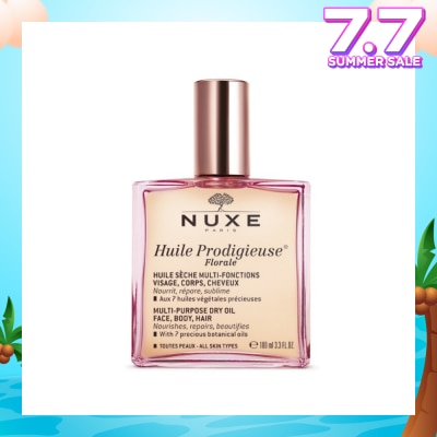 NUXE Florale Multi-Purpose Dry Oil (For Face & Hair & Body + Reduce Stretch Marks) 100ml