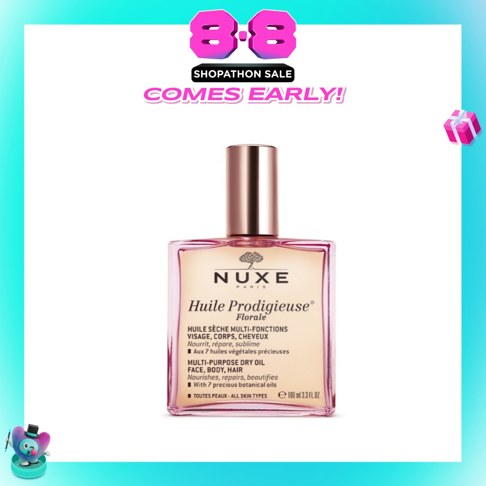 Florale Multi-Purpose Dry Oil (For Face & Hair & Body + Reduce Stretch Marks) 100ml
