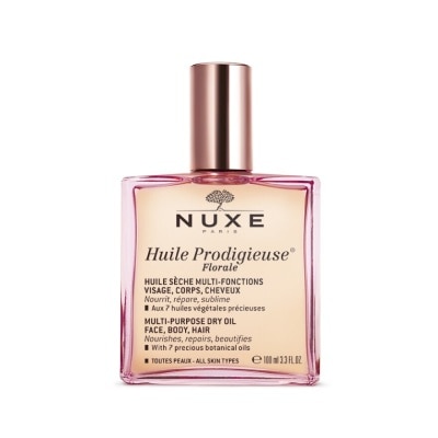 NUXE Florale Multi-Purpose Dry Oil (For Face & Hair & Body + Reduce Stretch Marks) 100ml