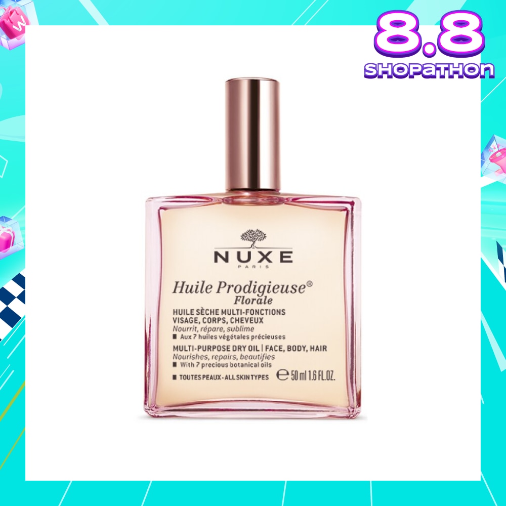 Florale Multi-Purpose Dry Oil (For Face & Hair & Body + Reduce Stretch Marks) 50ml
