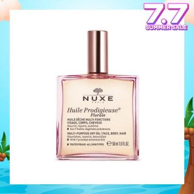 NUXE Florale Multi-Purpose Dry Oil (For Face & Hair & Body + Reduce Stretch Marks) 50ml