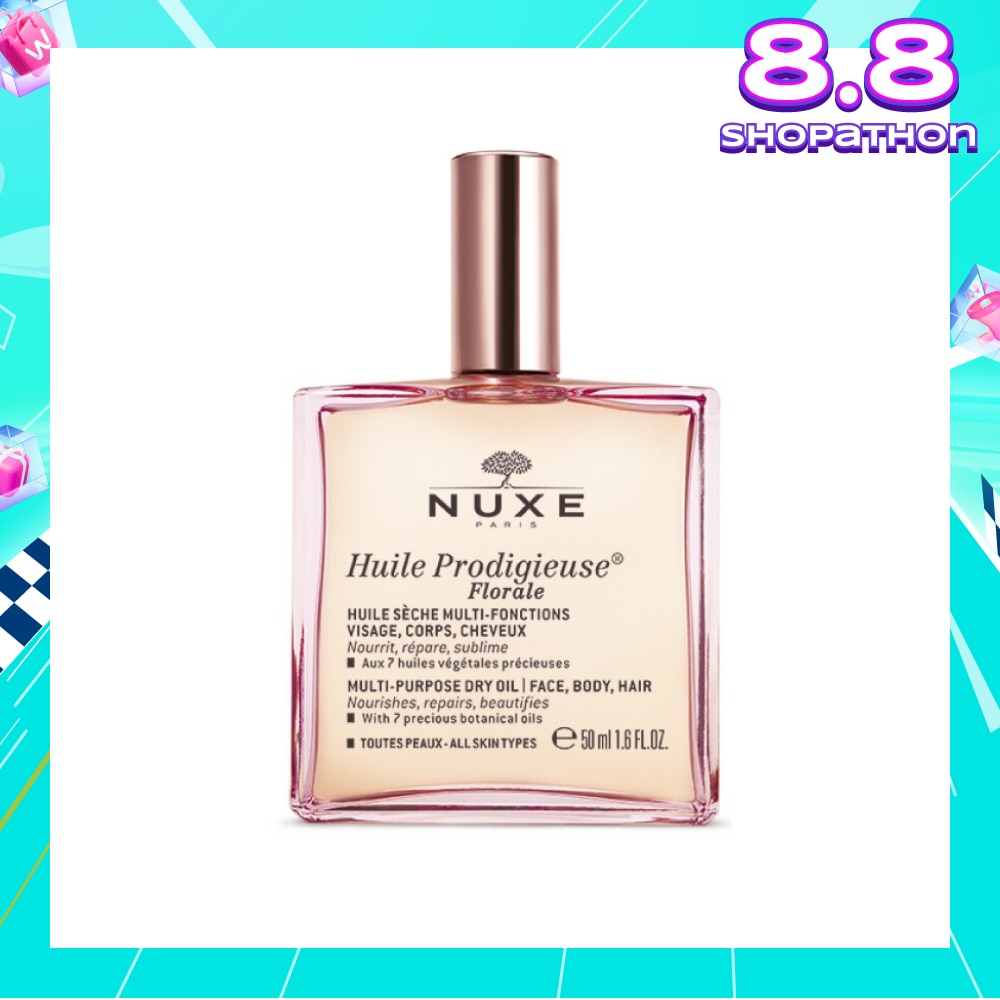 Florale Multi-Purpose Dry Oil (For Face & Hair & Body + Reduce Stretch Marks) 50ml