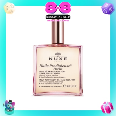 NUXE - Florale Multi-Purpose Dry Oil (For Face & Hair & Body + Reduce Stretch Marks) 50ml