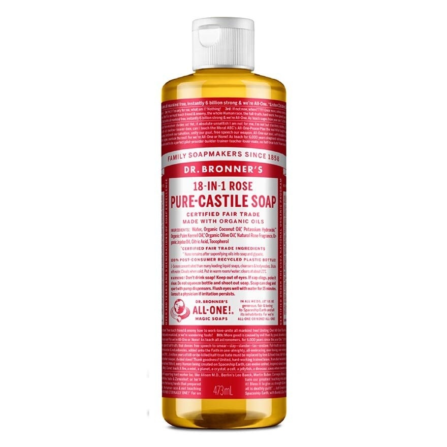 Rose Pure Castile Liquid Soap 473ml