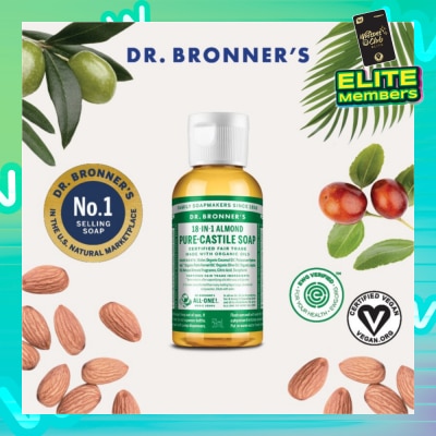 DR BRONNER'S Almond Pure Castile Liquid Soap 59ml