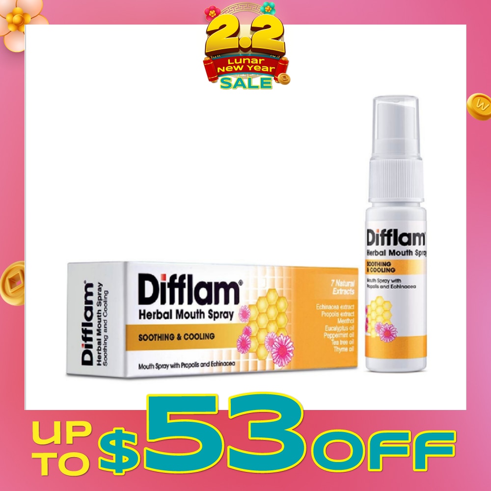 Herbal Mouth Spray with Natural Extracts (with Propolis + Echinacea) 15ml