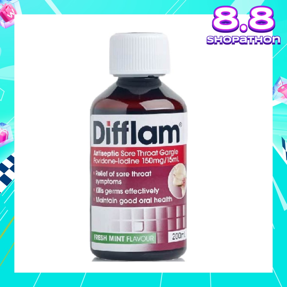 Antiseptic Sore Throat Gargle (Relief Sore Throat Symptoms + Maintain Good Oral Health) 200ml