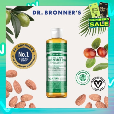 DR BRONNER'S Almond Pure Castile Liquid Soap 237ml