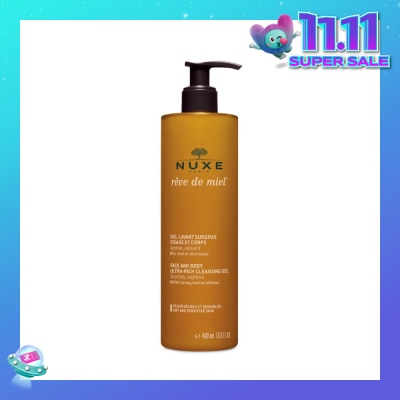 NUXE Face Cleansing And Body Ultra-rich Cleansing Gel (Suitable For Dry & Sensitive Skin) 400ml