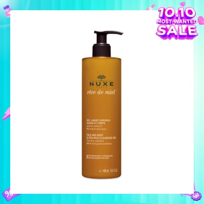 NUXE Face Cleansing And Body Ultra-rich Cleansing Gel (Suitable For Dry & Sensitive Skin)  400ml