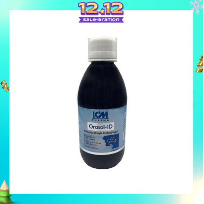 ICM PHARMA Orasol-Id Antiseptic Gargle And Mouthwash (Contains Povidone Iodine) 240ml