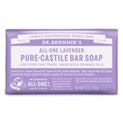 DR BRONNER'S Lavender Castile Bar Soap 140 g